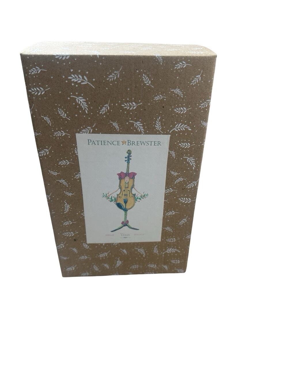 Dept. 56 Violin Girl Patience Brewster Krinkles Ornament-New-6 Inches